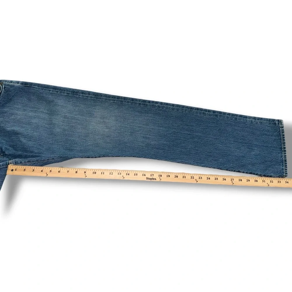 Polo Ralph Lauren Mens 38x34 Authentic Dungarees Straight Leg Jeans Blue‎ Denim